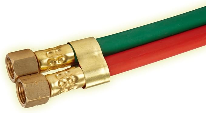 1/4" x 25' Twin Welding Hose – Meets RMA/CGA Standards for Grade R, Type D (25')