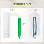 Amazer Scrub Brush for Cleaning Comfort Grip Shower Scrubber Flexible Stiff Bristles with Handle Heavy Duty Cleaner Brush for Tub Sink Carpet Floor - Pack of 2 (Blue+Green)