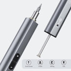 Precision Electric Screwdriver Kit, Mini Cordless Electric Rotary Drill Tool Set with Led Light 3 Torque 34 Magnetic Bits, for Repair, Sanding, Polishing, Drilling, Carving, DIY Crafts