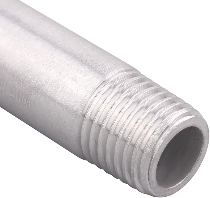 1/4" X 1/4" NPT Male Nipple Stainless Steel 304 Cast Pipe Coupling Fitting 2" Length (pack of 2)