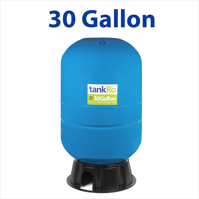 – RO Water Filtration System Expansion Tank – 30 Gallon Water Tank – Large Reverse Osmosis Water Storage Pressure Tank