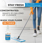 PH-Neutral Daily Floor Cleaner - Mop Your Tile, Grout and Stone Floors, Concentrated Cleaning Formula, Safe for All Floors. Ceramic, Porcelain, Laminate, Wood, Kitchens, Bathrooms 32 oz