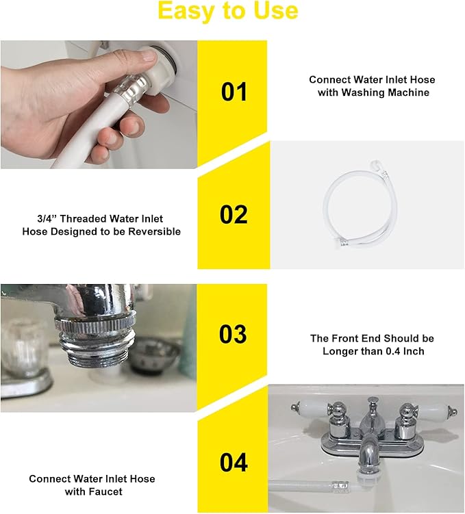 COSTWAY Portable Washing Machine, 7.7lbs Capacity Compact Laundry Washer and Spin Combo with 6 Programs, Built-in Barrel Light, Full-Automatic Washing Machine for Apartments Camping RVs Dorm, Yellow