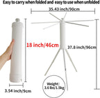 JOOM Clothes Drying Rack Portable Foldable - Drying Rack Clothing Space Saving,Collapsible Drying Rack for Laundry,Travel,Indoor,Outdoor. Folding Clothing Rack Home and Travel (Small Silver)