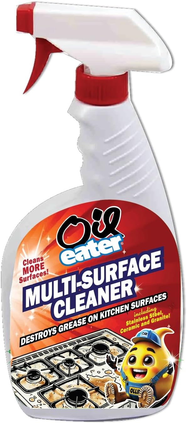 Multi-Surface Kitchen Cleaner Spray for Stovetops, Stainless Steel, Granite and More Surfaces, 32oz