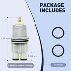 RP46074 Delta Cartridge Replacement, Compatible with Delta 13/14 Series Shower Faucets, Single Handle Universal Shower Cartridge Repair Kit, Replacement Monitor Cartridge Parts