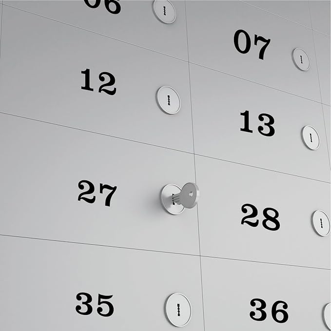 100 PCS Mailbox Numbers for Outside, Vinyl Stickers, Self-Adhesive Waterproof Decals for Mailbox, Window, Door, Trucks, Address (Black, 4 Inch)