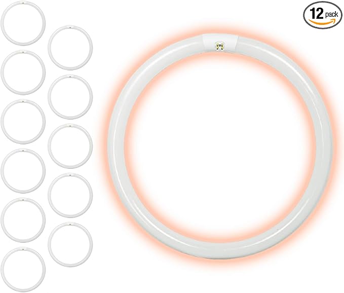 GoodBulb 40-Watt 16 Inch T9 Fluorescent Circline Light Bulb 3000K Soft White Color G10q Base 2533 Lumens 10000 Life Hours 80 CRI Pack of 12 Bulbs