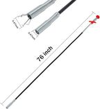 Drain Snake,76 Inch Flexible Grabber Claw Pick Up Reacher Tool,Drain Clog Remover - Gutter Cleaning Tools for Home Sink, Bathroom Tub,Drain, Toilet, Tight Spaces
