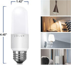 Jolux LED Stick Light Bulbs, Enclosed Fixture Rated,60W Equivalent, 5000K Daylight, 800 Lumen,Medium Screw Base E26 led Bulbs,Non-Dimmable,6 Count (Pack of 1)…