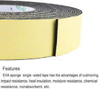 High Density Foam Insulation Tape Adhesive, Seal, Doors, Weatherstrip, Waterproof, Plumbing, HVAC, Windows, Pipes, Cooling, Air Conditioning, Weather Stripping, Craft Tape (33Ft x 1/8" x 2.8")
