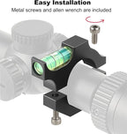 EZshoot Scope Level Bubble, Scope Bubble Level, Scope Leveling Kit, Scope Mounting Kit, Anti Cant Scope Level