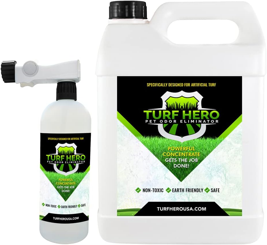 Pet Odor Eliminator For Artificial Turf | Powerful Bio-Enzymatic Formula Targets the Most Offensive Odors On All Surfaces | 1 Gallon