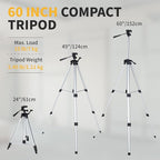 Firecore Laser Level 360 Self Leveling with 60" Tripod, 1/13" High Accuracy, Outdoor Pulse Mode to 197 Ft, Rechargeable Green Cross Line Lazer Leveler Tool for Construction, Home Renovation - F95T-XG