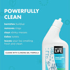 Better Life Toilet Bowl Cleaner - Tea Tree & Peppermint Scent Cleaning Gel - Liquid Bathroom Cleaners for Household - 24oz