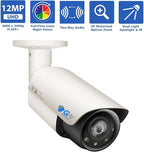 GW Security 32 Channel UltraHD 12MP 6K @ 30FPS Realtime 3X Motorized Zoom PoE Security Camera System with 16 x 12MP IP Two-Way Audio Full-Time Color Night Vision Outdoor/Indoor Smart AI Bullet Cameras