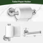 Brushed Nickel Bathroom Hardware Set,4-Piece Bathroom Accessories Set Include Towel Ring,Toilet Paper Holder and 2 Towel Hooks,Stainless Steel Wall-Mounted