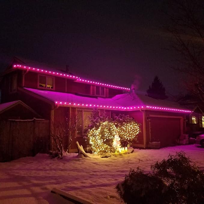 Novelty Lights 500 Case C7 Outdoor Ceramic Christmas Replacement Bulbs, Purple, C7/E12 Candelabra Base, 5 Watt