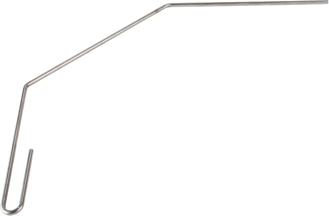 FryOilSaver Co. 25“ Deep Fryer Cleanout Rod, Rust Resistant Deep Fryer Drain Unclogger & Cleaner, Cleaning Tools for Restaurants Fryers, Hotel Kitchen Fryers Drain, Angled Shape & Declogger Goofer Rod