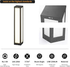 Landscape Path Light, 32" Modern Outdoor LED Luxury Bollard Lighting with IP54 Waterproof for Lawn Courtyard Driveway Pathway Decoration