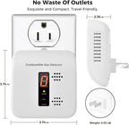 Gas Leak Detector, Natural Gas Alarm for Home & RV, Plug-in Propane Detector Monitor with Audible & Visual Alarm, AC 110V-240V, White Color