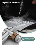 APPASO 3-Way Filter Faucet, Kitchen Faucet with Water Filter, 3 in 1 Faucet for Kitchen Sink Commercial Single Handle, SUS304 Stainless Steel Brushed Nickel (Without Filtration Device)