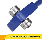 Pry Lever Bar 5T/11000LBS Load Capacity, 5FT Length Steel Handle Prylever Bar with Wheels for Heavy Duty Equipment Handling,Great Hand Tool with Four Industrial Bearings