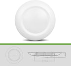 20 Packs 6 Inch LED Low Profile Recessed & Surface Mount Disk Light, Round, 15W, >900 Lumens, 4000K Cool White, CRI80, Driverless Design, Dimmable, ETL Listed, White