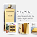 Country Chic All-in-One Chalk Paint for Furniture, Cabinets, Home Decor, Eco-Friendly, Matte Finish, Built-In Primer & Top Coat for Wood, Metal - Yellow Wellies (Yellow) - 4 oz (118 ml)