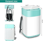 COSTWAY Portable Washing Machine, 8 Lbs Capacity, Built-in Drain Pump, Compact Laundry Washer with 6 Programs, 6 Water Levels, Child Lock, Full-Automatic washer for RV, Dorm, Apartment, Green