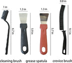 7 Pcs Multi-Purpose Crevice Cleaning Brush Tool for Stubborn Kitchen Grease Stains, Bathroom Crevices, Window Gutters, Tiles and Faucets