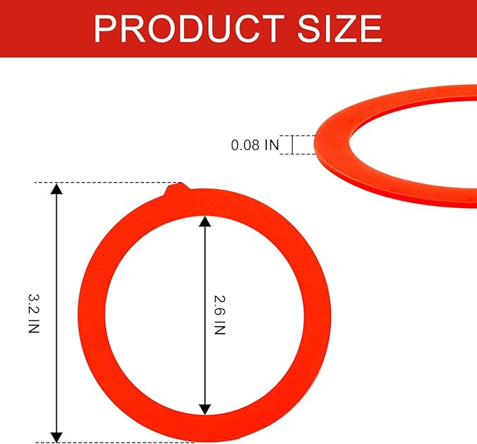 5 Pack Flush Valve Seal for Kohler,Toilet Tank Parts GP1059291 Silicone Replacement - Upgraded Leak-Proof Gasket Seal Kit Compatible with Kohler Canister, K-GP1059291