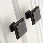 10 Pack Oil Rubbed Bronze Cabinet Knobs Drawer Knobs Modern Cabinet Pulls Kitchen Cabinet Handles Kitchen Cabinet Hardware Timeless Drawer Pulls for Dresser Cupboard Wardrobe, ORB(1x10)