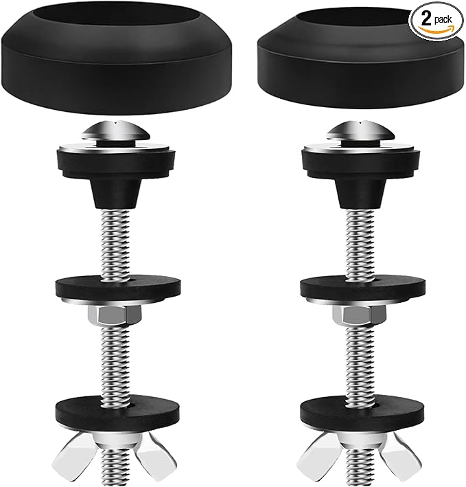 Universal Toilet Tank to Bowl Gaskets Kit, 2PCS 2.75‘’ Heavy Duty Toilet Tank Bolts Replacement, Fits Most 2-Inch and 3-Inch Leak Resistance Toilet Flush Valve Opening