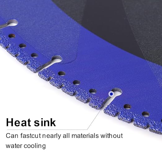 YIJING 6" Diamond Cutting Wheel for Metal,Cut Off Blade for Rebar Sheet Metal Angle Iron Stainless Steel