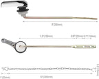 Toilet Handle Replacement Kit, Toilet Flush Handle with Stainless Steel Flapper Chains, Universal Toilet Lever for Most Front Mount Toilets, Chrome Finish Toilet Flush Lever