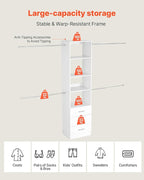 VEVOR Closet System with 3 Drawers, Adjustable Height Wooden Closet Organizers, Modern Walk-in Wardrobe Organization with 4 Retractable Clothes Hanger Rods, Freestanding Garment Rack Storage, White