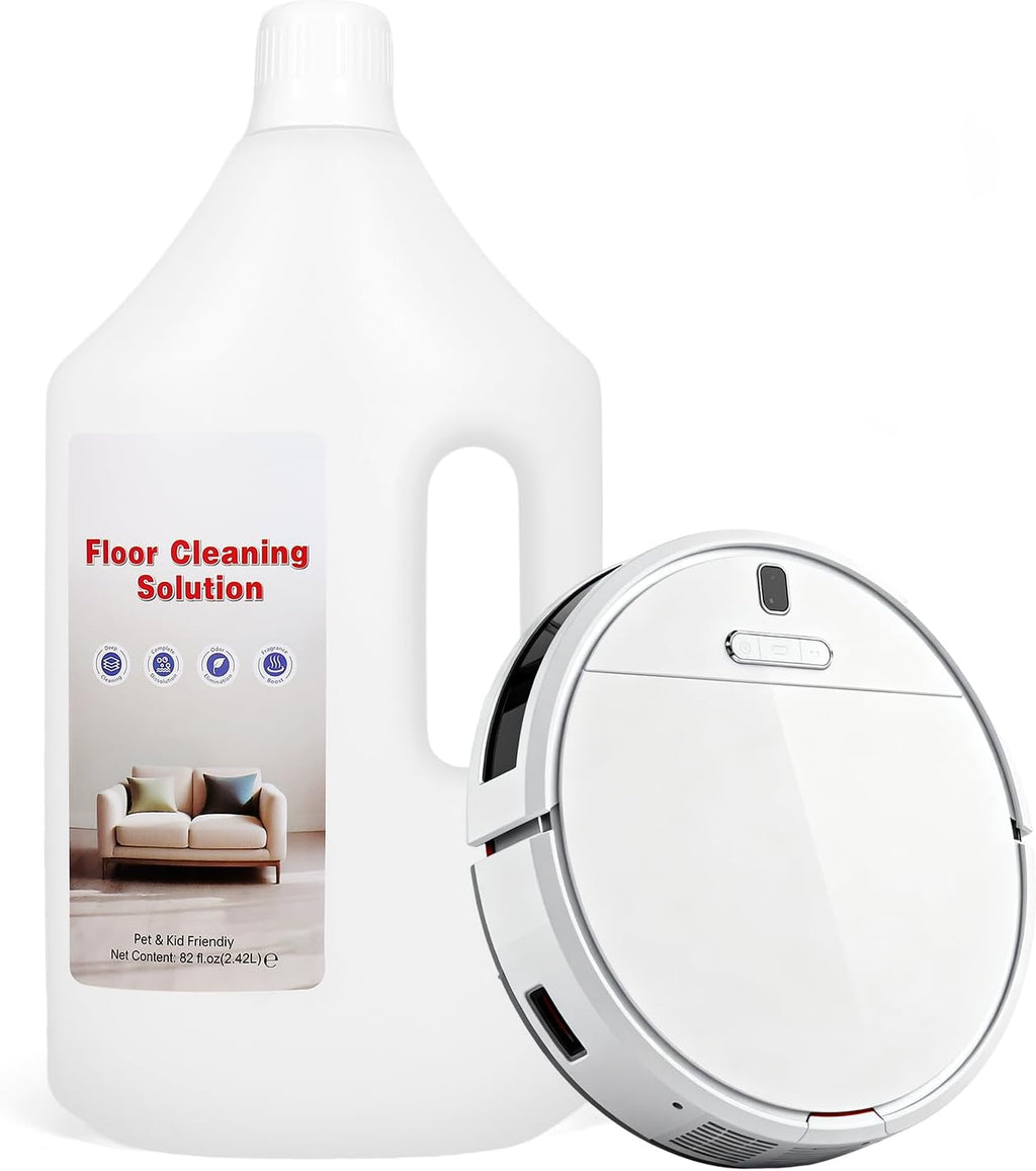 Floor Cleaning Solution,82 Fl Oz - Compatible with All Roborock Mopping Robots (S7, S8, Qrevo, Q7, Q8 series),Low-Foam Pet & Kid Friendly（Fresh Fragrance）