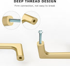 10-Pack 3.75 Inch Cabinet Handles - Gold Cabinet Pulls for Cabinets