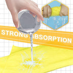 Microfiber Cleaning Cloths Car Interior & Exterior,Highly Absorbent Cloth,Car Wash Rags Lint Free and Reusable，Cleaning Rag for House,Kitchen,Bathroom,Office,16"x16"|Yellow 6-Pack