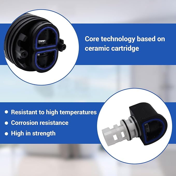 N40HLC Shower Cartridge Replacement, Compatible with RK7300-CART-3P, JH02BJ, HL-40, Fits Zurn Temp-Gard III Series Single Handle Shower/Tub Faucets, 40mm Ceramic Mixer Valve (1 Pack)