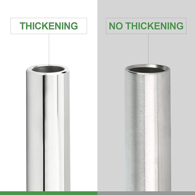 TAISHER 2PCS 304 Stainless Steel Pipe Fittings, 1/2" NPT Male Threaded, 6" Length Weld Nipple Cast Pipe