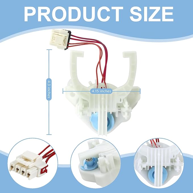 WH03X30517 GE Washer Shift Actuator - Washing Machine Compatible with GE and Hotpoint Models Replaces WH05X25036, AP7014559, PS16554752