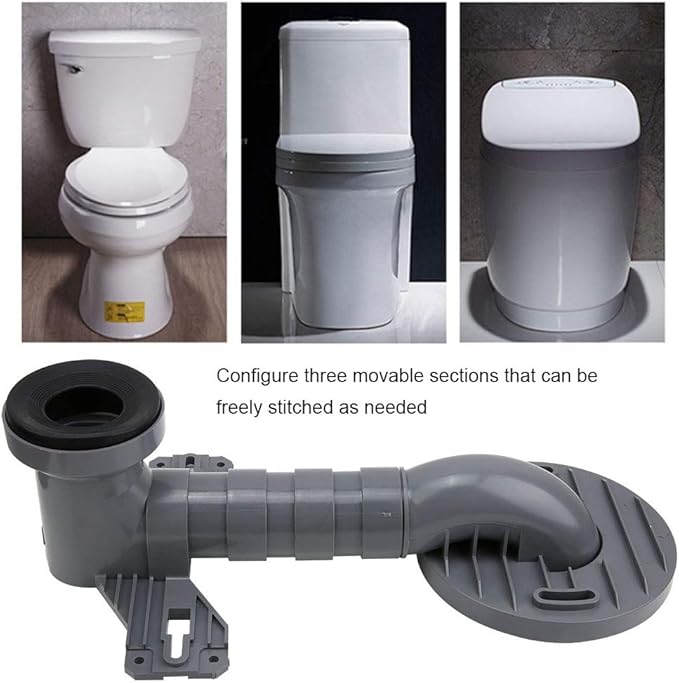 Drain Pipe Wing Shifter Toilet Fitting, Toilet Connector Toilet Shifter Toilet Accessories Toilet Sewer Installation Fitting