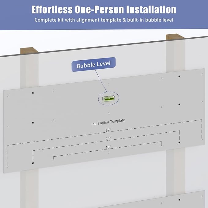 2-Pack 2x3ft Garage Shelving Wall Mounted, 2' x 3' Heavy Duty Garage Storage Shelves with Hooks, 400LB Capacity