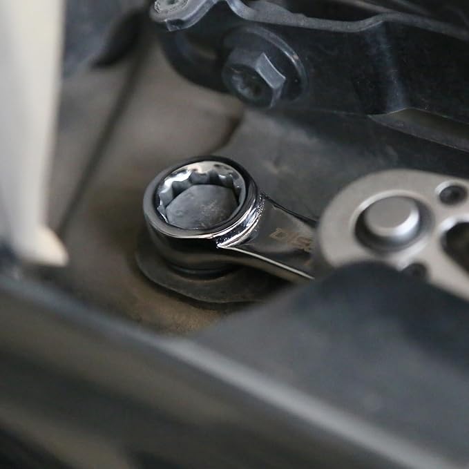 DISEN 10-Piece Metric Torque Wrench Adapter Set (10-19mm) - Chrome Vanadium Steel, 3/8-inch Square Drive Torque Adapter, Extension Rod Repair Tool, Color Box Packaging