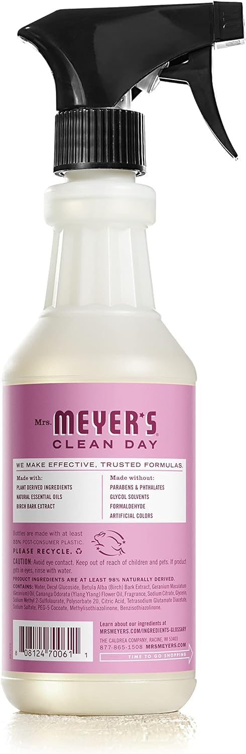 MRS. MEYER'S CLEAN DAY All-Purpose Cleaner Spray, Peony, 16 fl. oz - Pack of 6