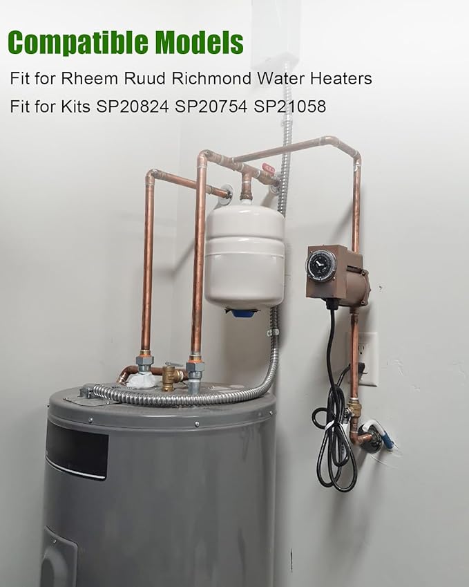 Pilot Burner Assembly Replacement Kit Fit for Rheem Ruud Richmond Water Heater for kit SP20824 SP20754 SP21058