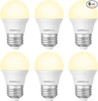 LED Refrigerator Light Bulb, 40W Equivalent, 120V, Fridge Light Bulb 2700K Soft White, A15 Appliance Bulb 5.5W for Freezer, 650LM, E26 Standard Base, 120V, Non-Dimmable, 6 Pack