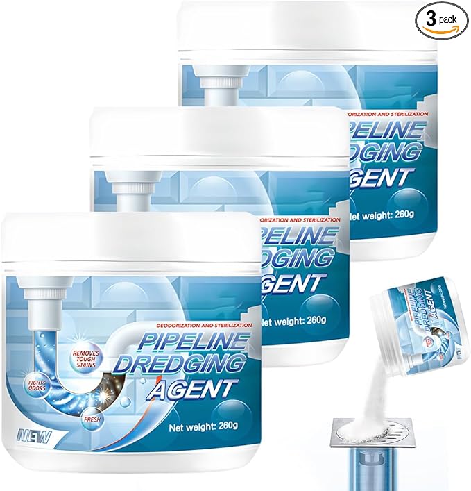 Drain Clog Remover Powerful Unclogging Sink Hair Cleaner for Kitchen, Shower Pipes and Drains(onesize 3PCS)